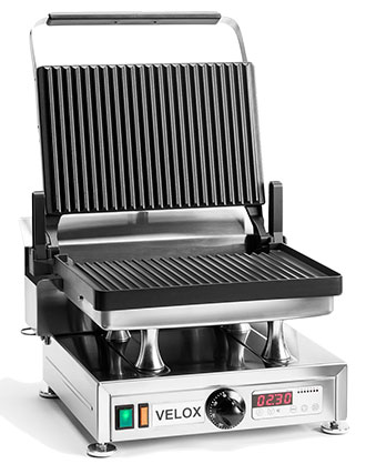 CG-1G - Single Velox Grill with Grooved cooking surfaces