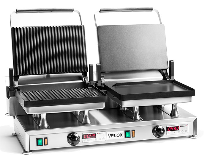 CG-2C - Combination Velox Grill with Grooved and Smooth cooking surfaces